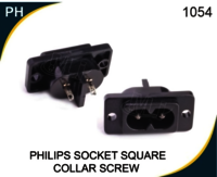 Philips Socket Square Coller Screw - High-quality Plastic, Compatible With Various Sockets, Corrosion-resistant, Good Finishing, Black Color