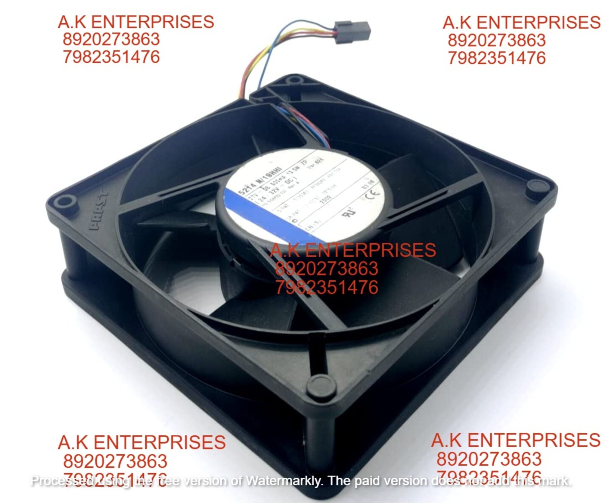 EBM PAPST 13.5W Black 5214 N/19HHI Cooling Fans, For Drive/Panel Fan, 27V