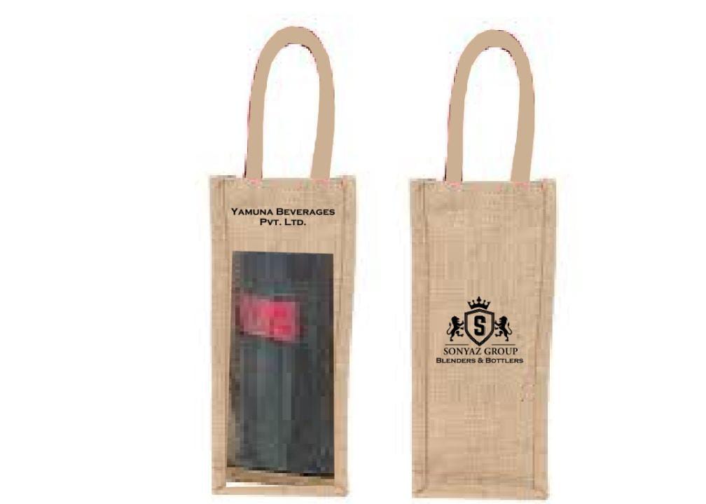 Wi-ne Bottle Jute Bags