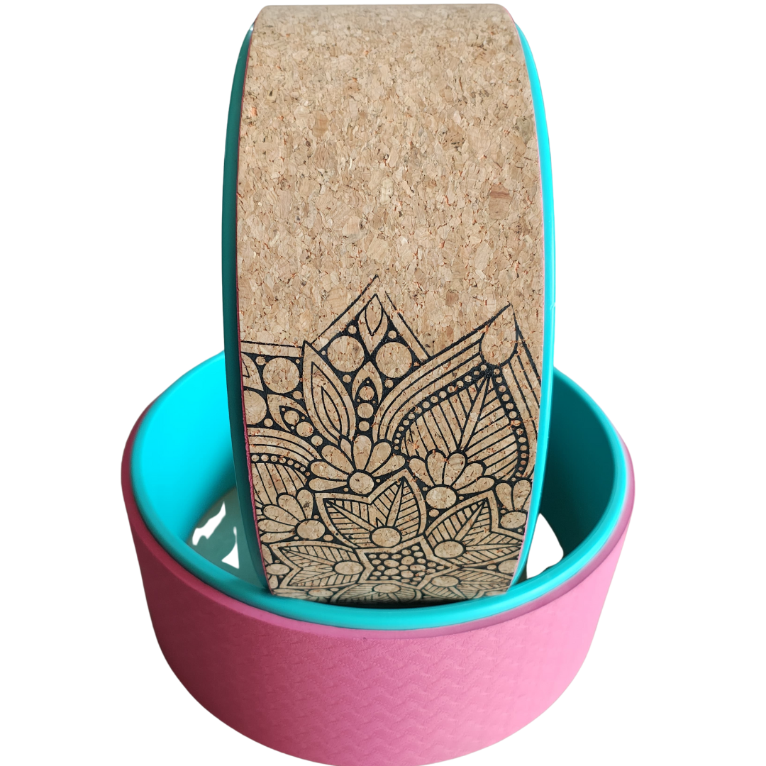 Yoga Wheel - Adjustable Mode | Enhance Flexibility, Deepen Stretches, Available In Vibrant Red And Blue Colors