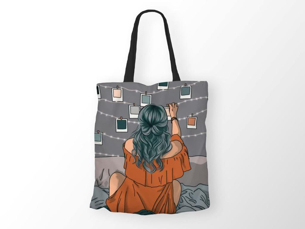 Printed Canvas Bags - Color: Multicolor