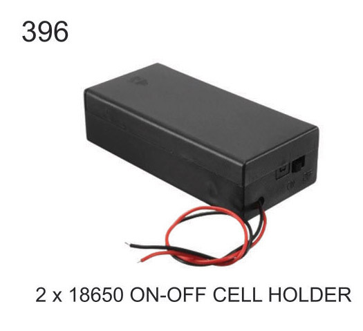 2X18650 ON-OFF CELL HOLDER