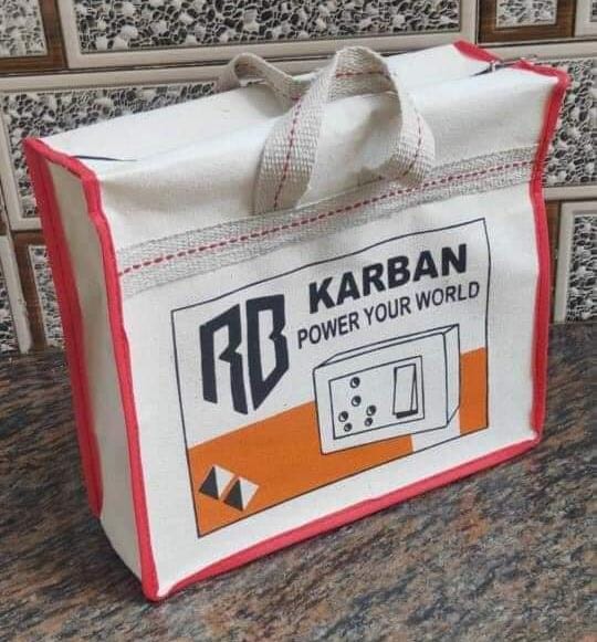 Promotional Canvas Bags - Standard Size, Multicolor | Zip Closure Included, Durable Design, Practical For Everyday Use