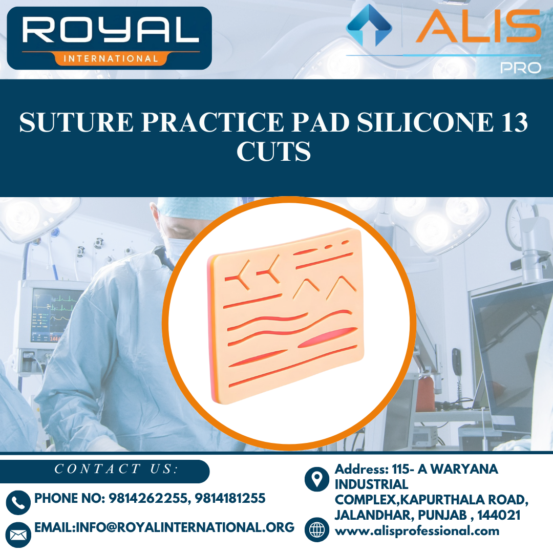 Suture Practice Pad Silicone 13 Cuts