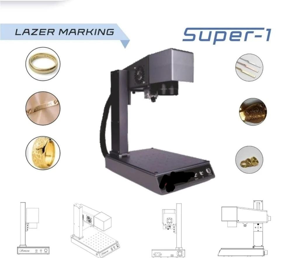 Manual Fiber Laser Marking Machine - Power: 220 Watt (W)