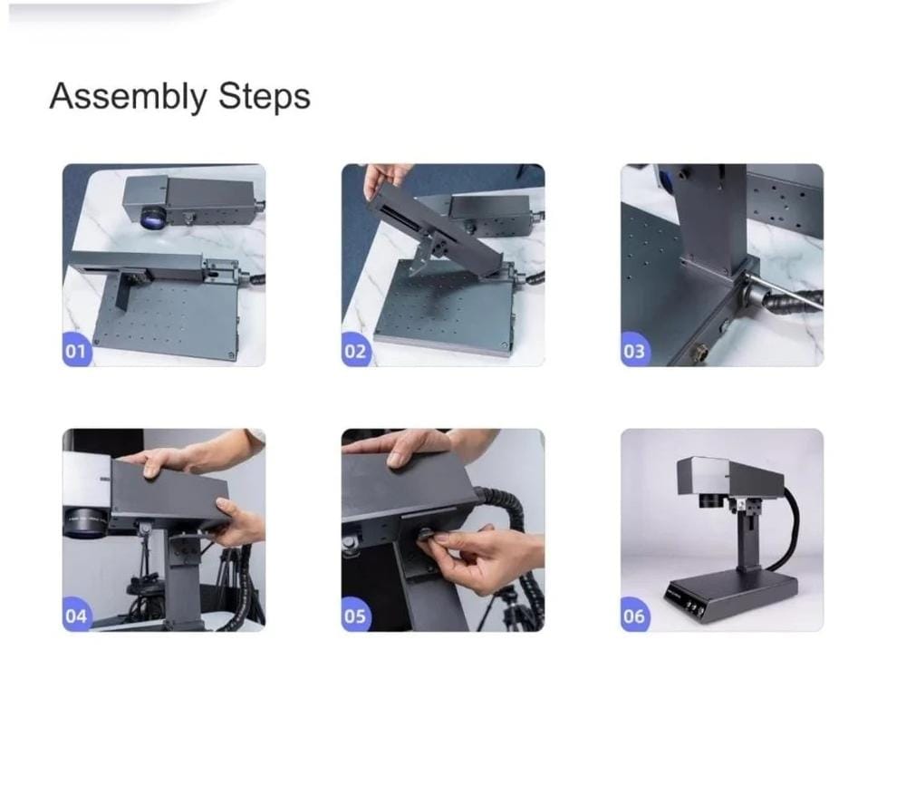 Manual Fiber Laser Marking Machine - Power: 220 Watt (W)