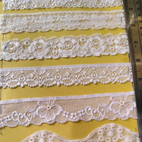 Lycra Lace - Color: White