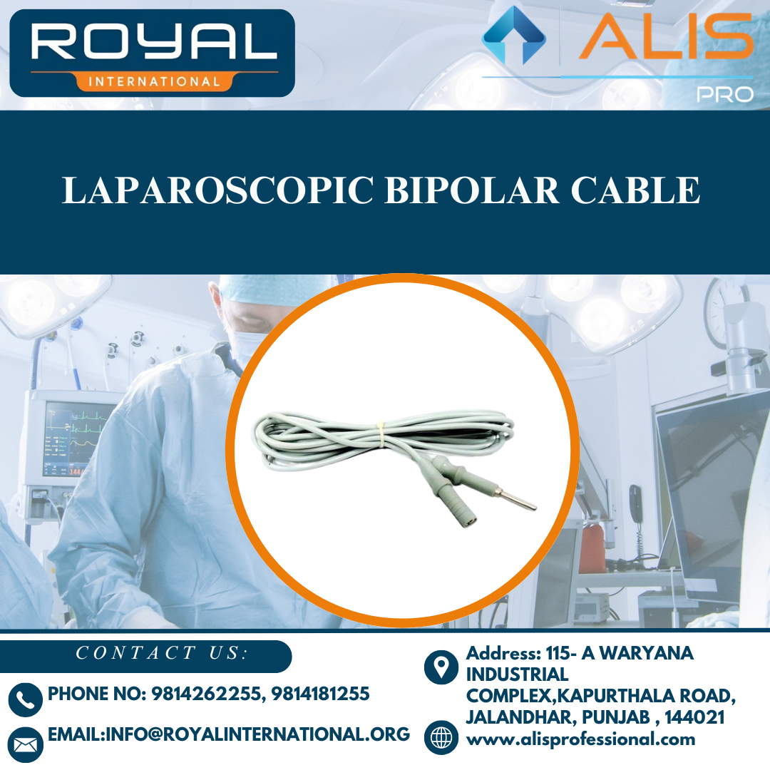 Laparoscopic Bipolar Cable - Color: Grey