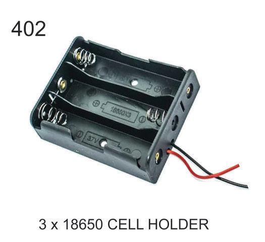 3X 18650 CELL HOLDER