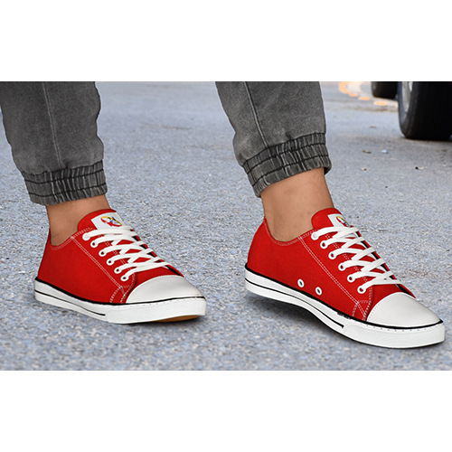 Red Canvas Shoes - Design: Modern