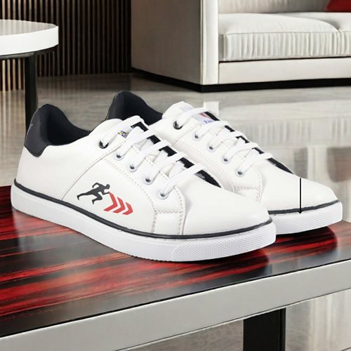 Daily Wear White Sneaker Shoes - Design: Modern