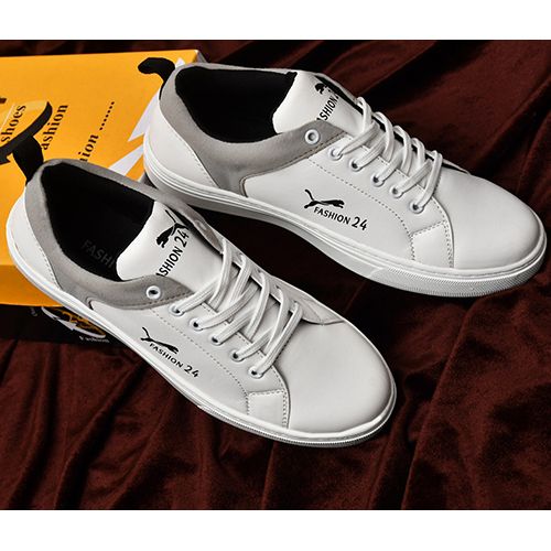Party Wear Sneaker Shoes - Color: White