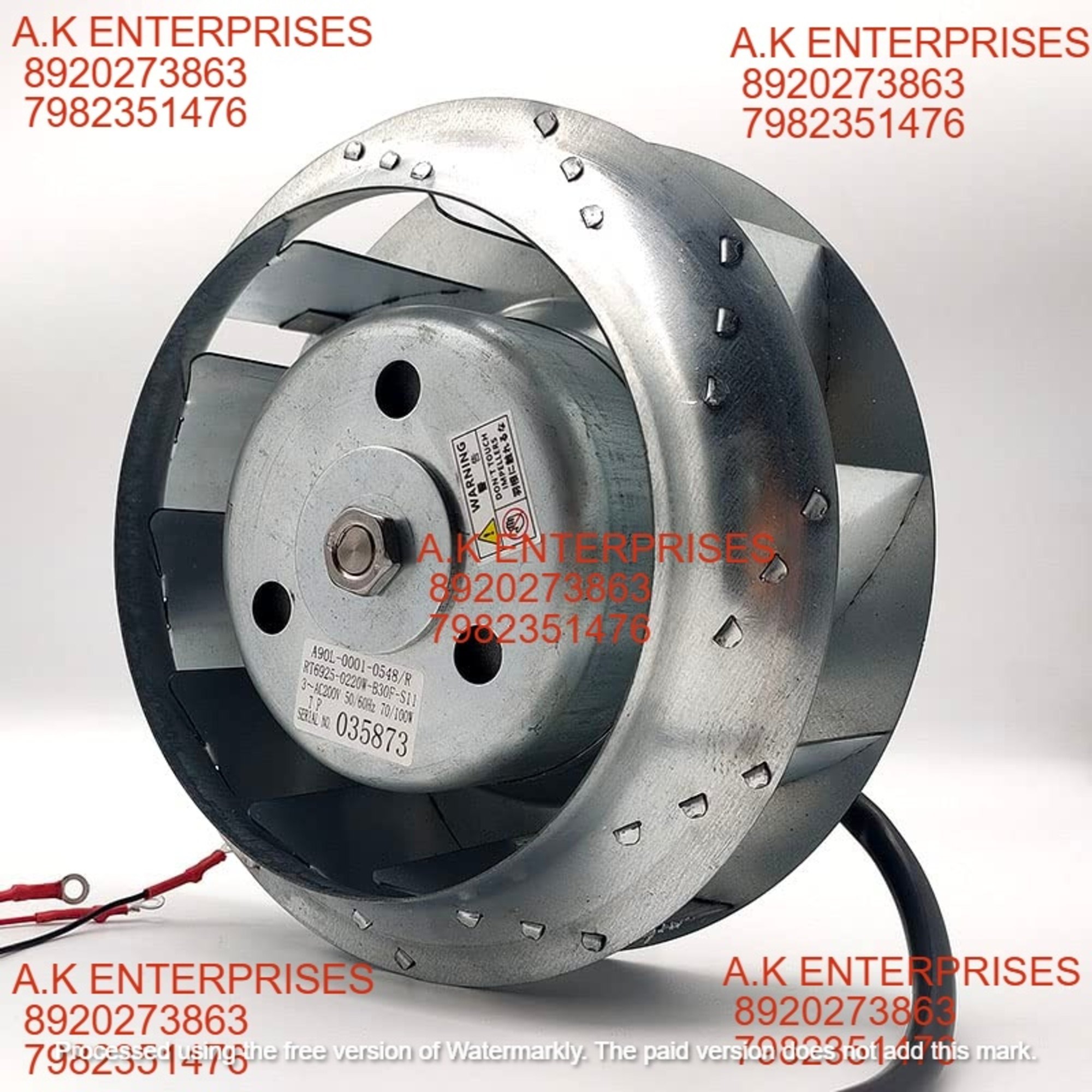 A90L-0001-0548/R 50/60Hz AC200V 70/100W RT6925-0220W-B30F-S11 4-Wire CNC Machine Cooling Fan