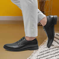 Black Synthetic Leather Shoes - Design: Modern
