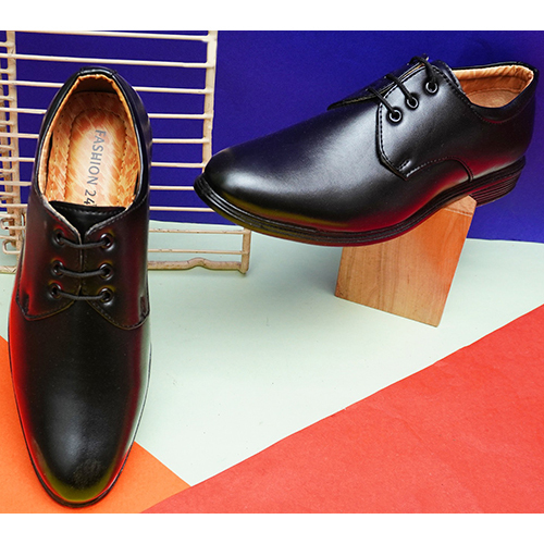 Leather - Premium Quality Leather Medium Heel Size Black Color | Washable Design with Comfortable EVA Insole