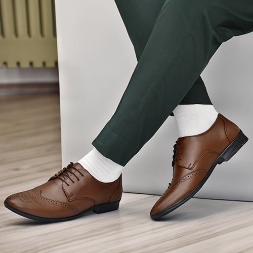 Brown Leather Formal Shoes