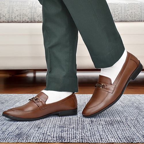 Brown Leather Formal Office Shoes