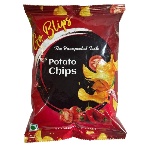 Goblips Tomato Chilli Potato Chips 10Rs Mrp Packet - Processing Type: Fried