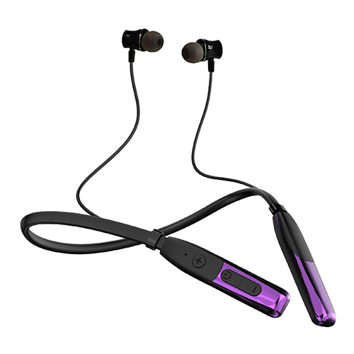 2250 250mah Magnetic On Off Neckband With Vibration Metal Earbuds