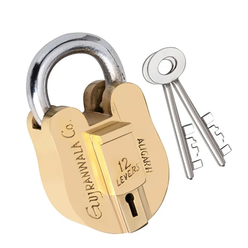 Brass Padlock - Color: Golden