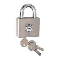 Pin Cylinder Lock - Stainless Steel, Polished Finish, Silver Color, 3 Keys | Ideal For Industrial Security