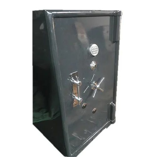 Steel Fire Proof Safe - Color: Black