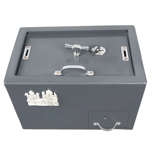 Grey Iron Galla Cash Box - Shape: Rectangle