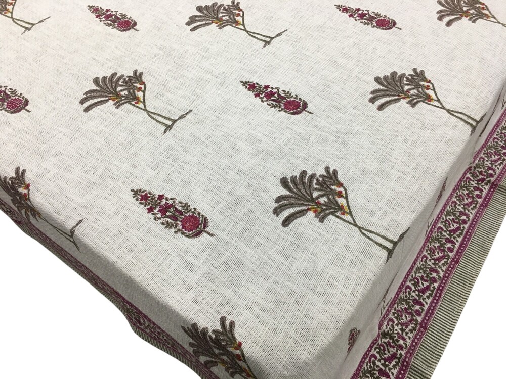 Tnt Hand Block Printed Bedcover - Color: Multi