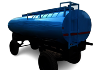 Tractor water tanker trailer