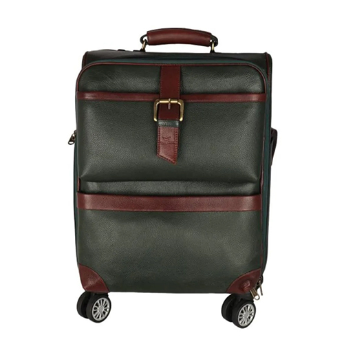 Leather Trolley Bag - Color: Brown