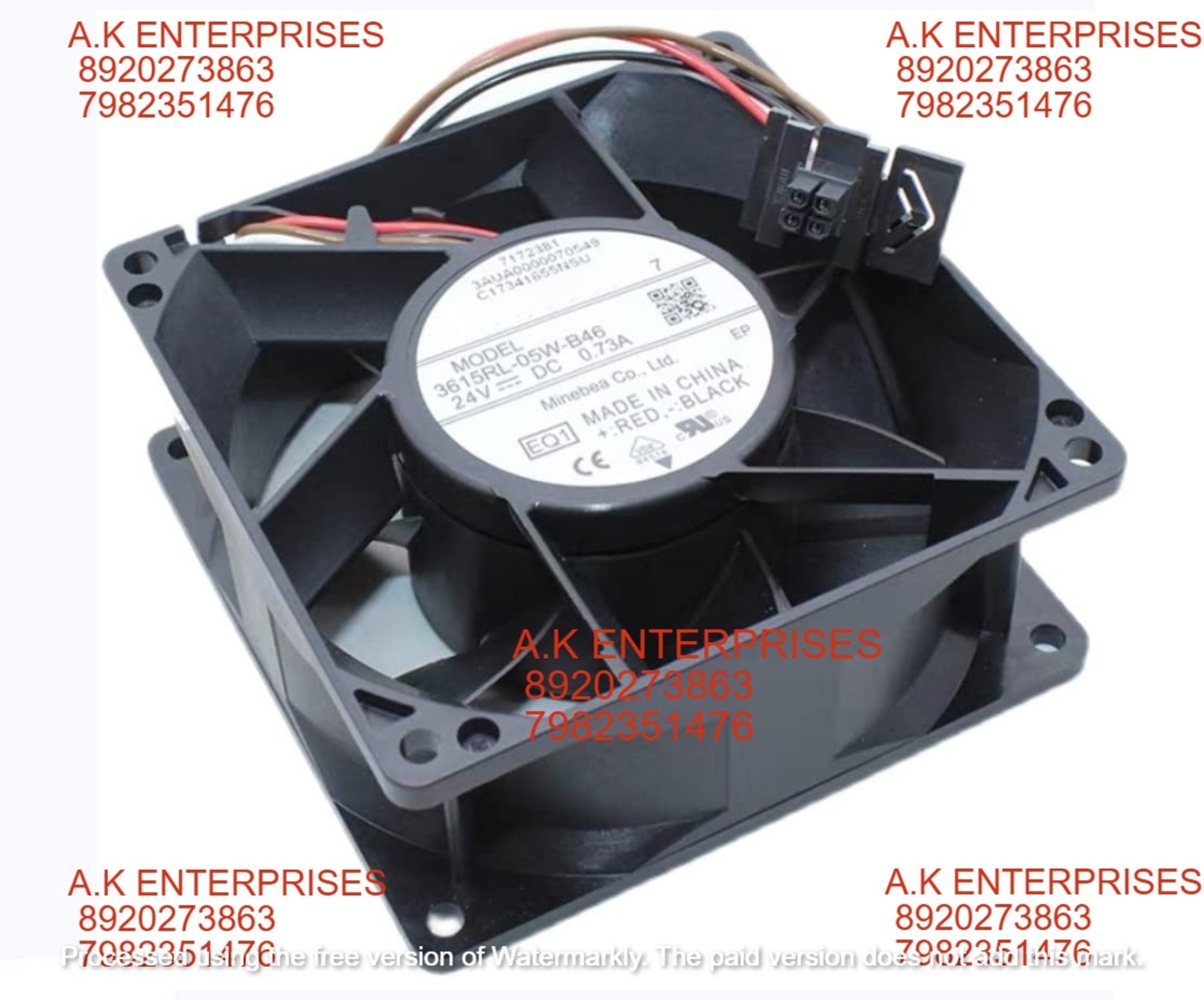 NMB 3615RL-05W-B46 24VDC 0.73A 90X90X38mm 4-Wire Cooling Fan