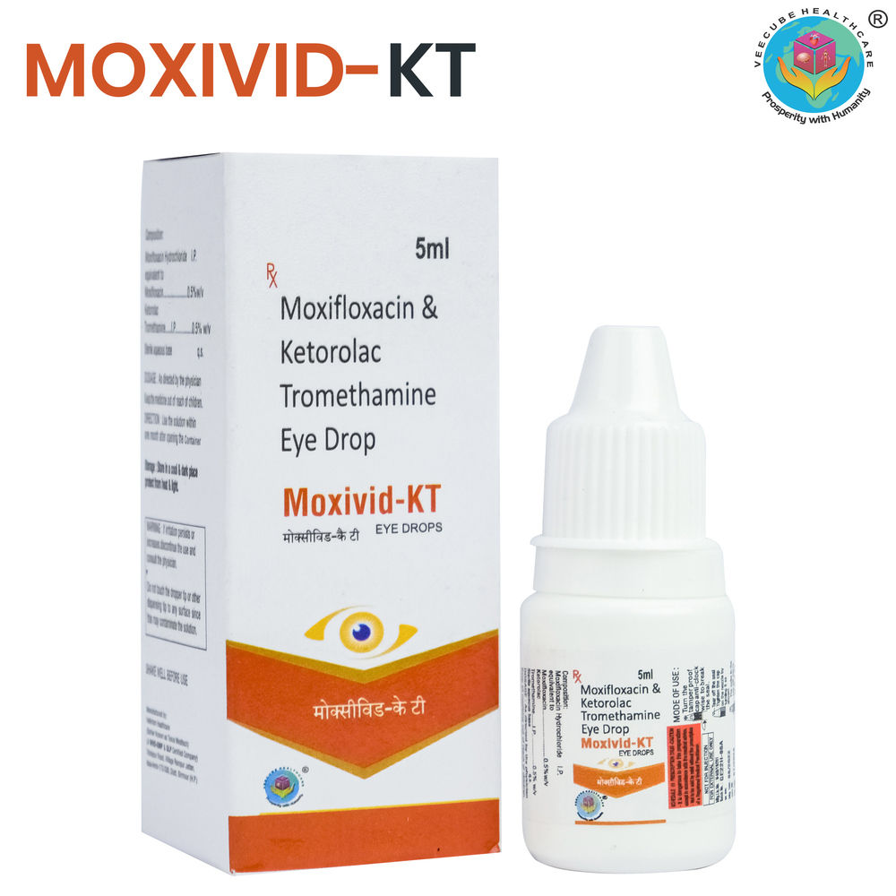 Moxifloxacin B.P. 0.5% W/V + Ketorolac Tromethamine I.P. 5% w/v (Eye Drop)