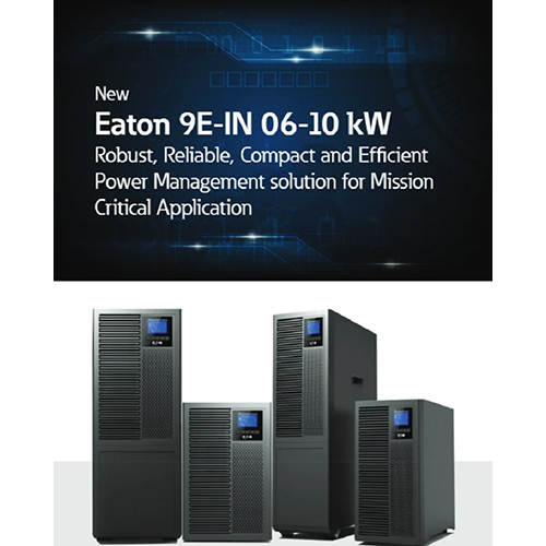 Eaton 9E-In 6 Kva Online Ups -Inbuilt Battery - Color: Black