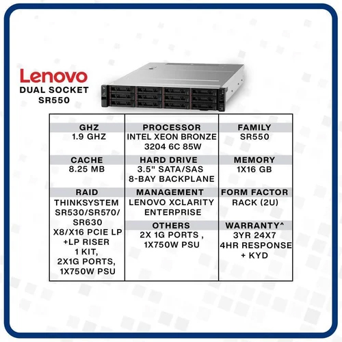 Lenovo Server Dual Socket SR550