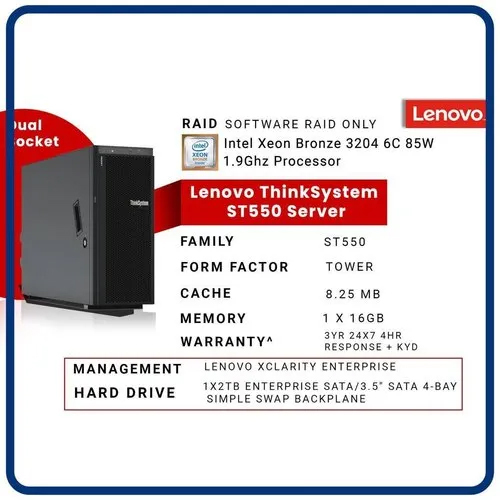 Lenovo Thinksystem St550 Tower Server