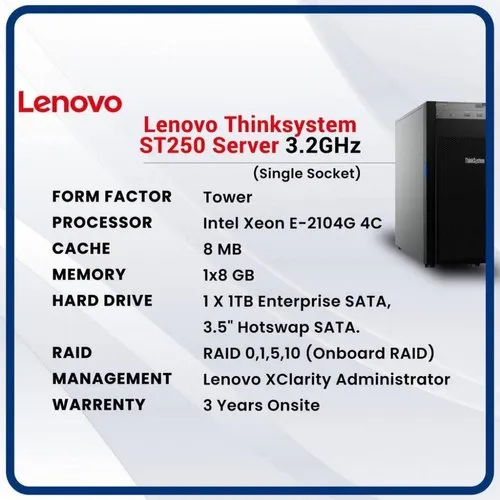 Lenovo Thinksystem ST250 Tower Server