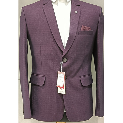 Purple Color Partywear Blazer - Feature: Washable