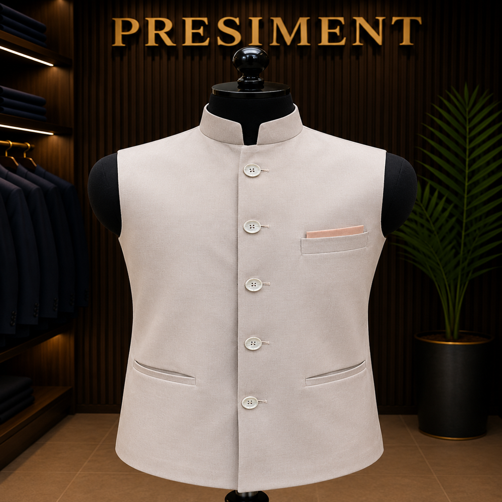 Blue Color Nehru Jacket - Feature: Good Quality