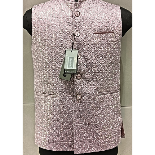 Mens Nehru Jacket - Color: Pink