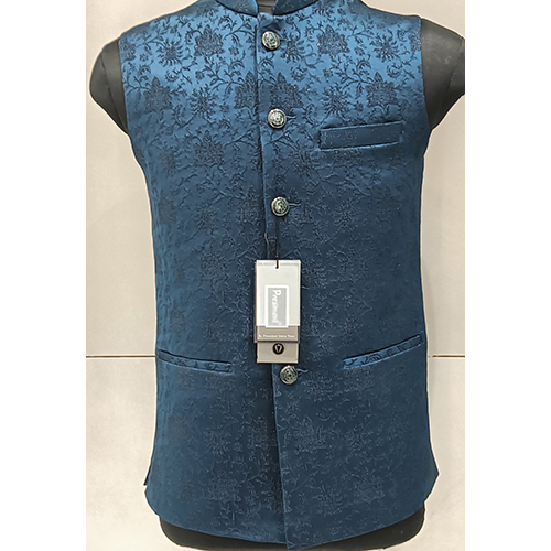 Navey Blue Color Indo Nehru Jacket - Feature: Good Quality