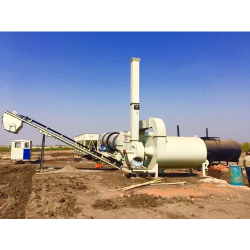 Asphalt Hot Mix Plant - High-Quality Mild Steel Construction | 20W Power, 220-400V Voltage, User-Friendly Human Machine Interface , Automatic Grade, Sleek White Design