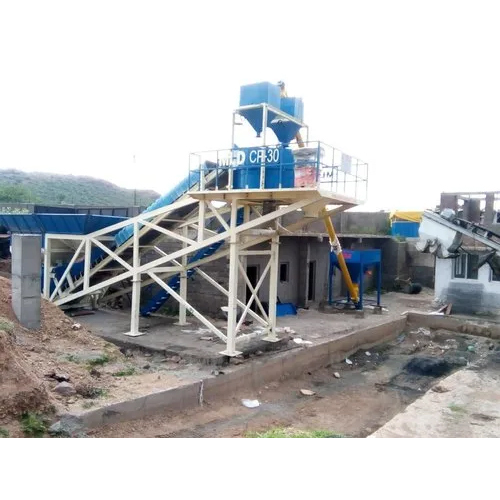 Automatic Ready Mix Concrete Plant - Color: Blue