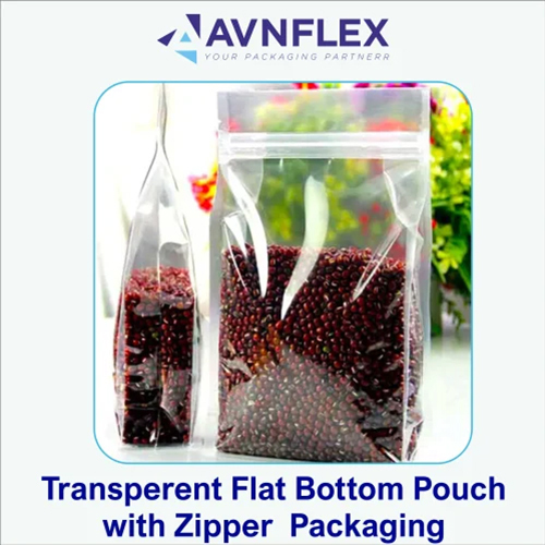 Plain Flat Bottom Pouches