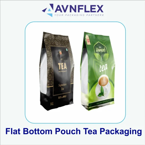 Flat Bottom Pouch For Tea