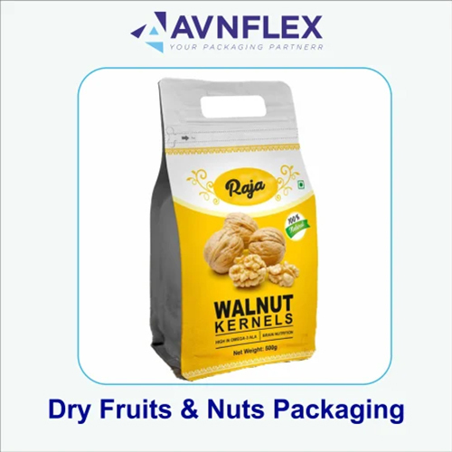 Flat Bottom Pouch for Dry Fruits