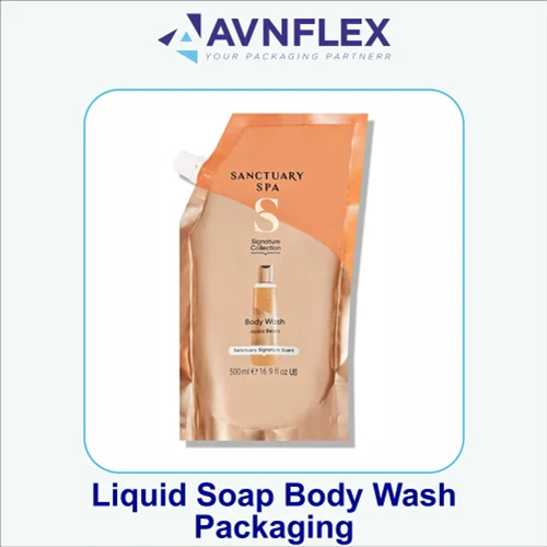 Plastic Laminated Liquid Soap Packaging Pouch - Print Type: Rotogravure