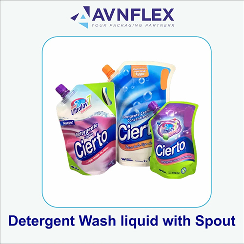 Printed laminated Detergent Liquid Packaging Pouch