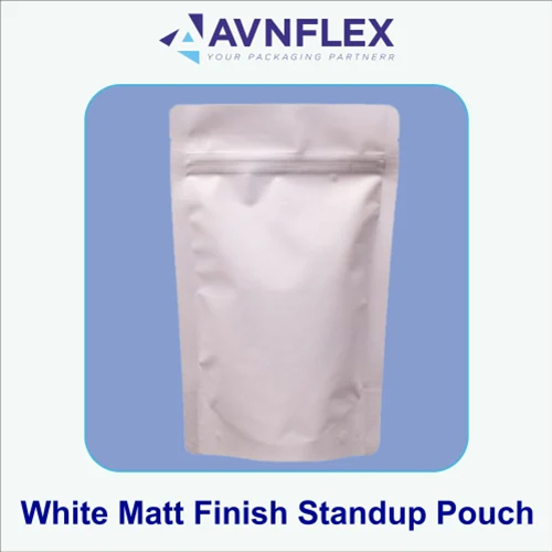 White Matte Standup Pouch