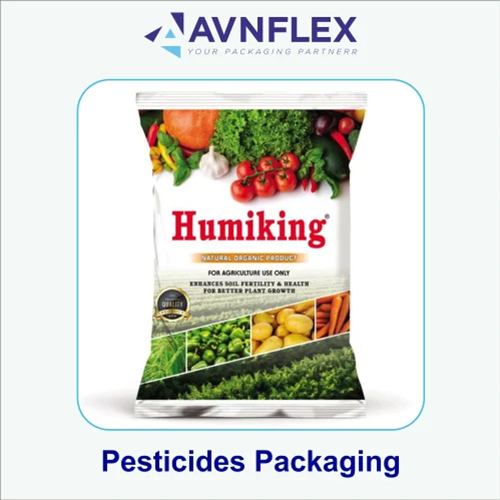 Plastic Laminated Pesticides And Fertilizer Packaging Pouch - Color: Multi Color