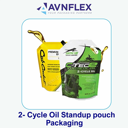 Lubricant Oil Packaging Stand Up Pouches